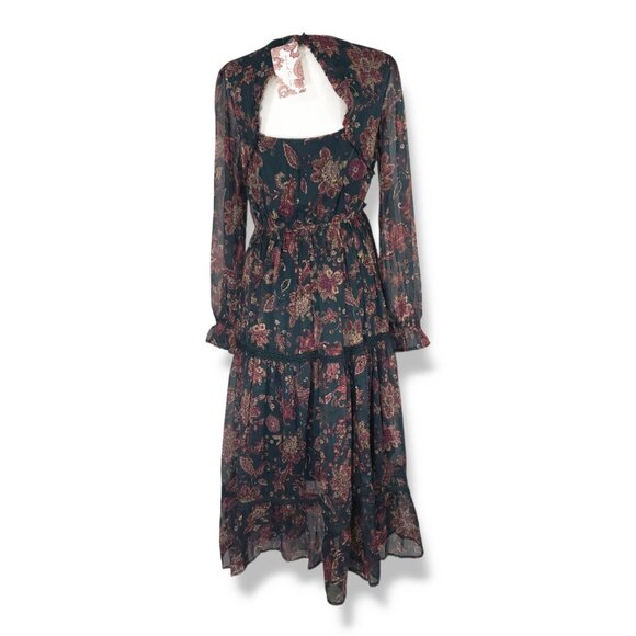 Midi Dress M 8-10 Pine Paisley - Picture 7 of 7